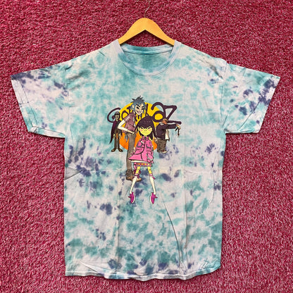 The Gorillaz Phase 1 Celebrity Take Down Rock Tie Dye L