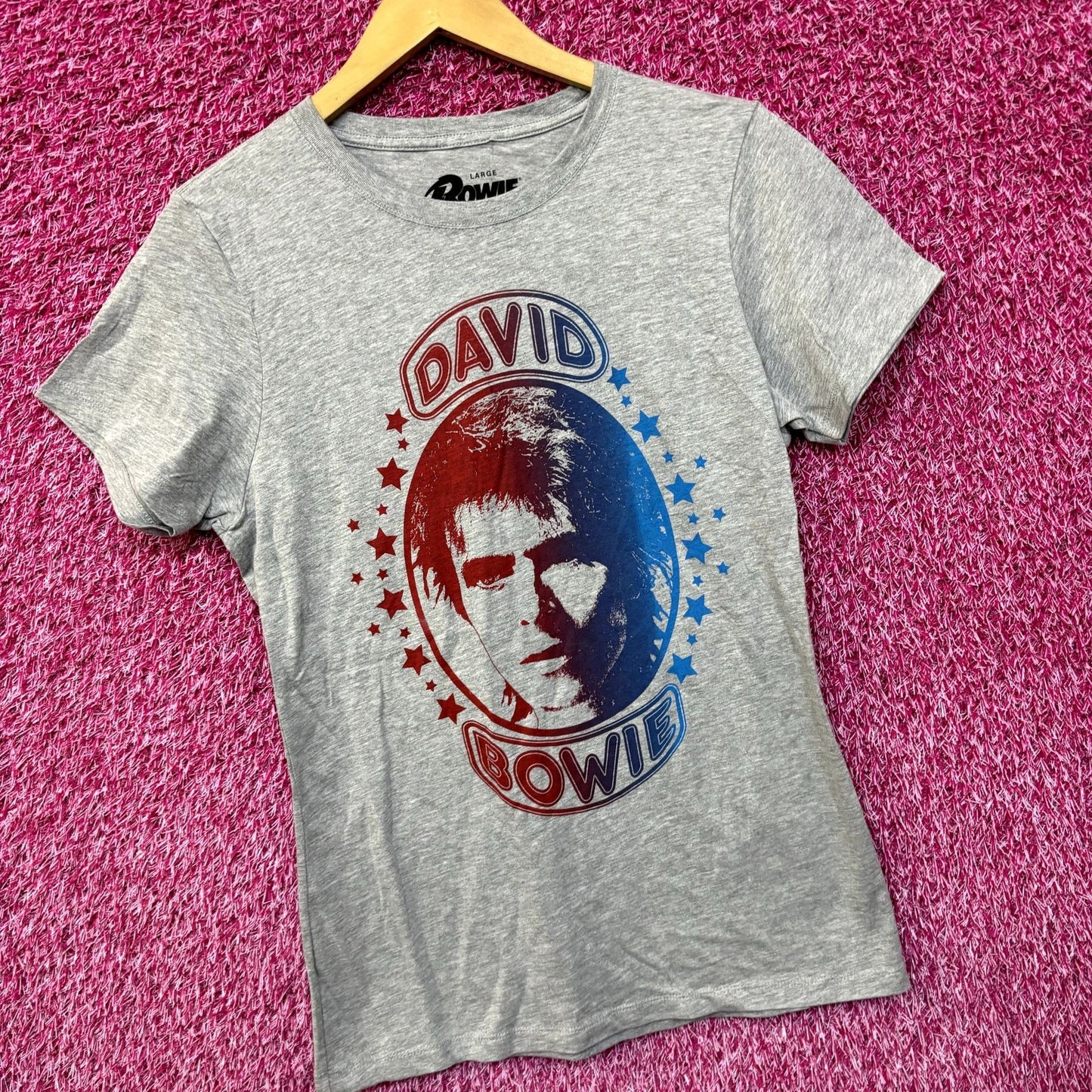 David Bowie Ziggy Stardust The Starman Rock Womens Top L