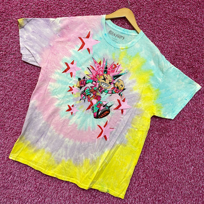 Rico Nasty Time Flies Animated Souncloud Rap Tie Dye XL