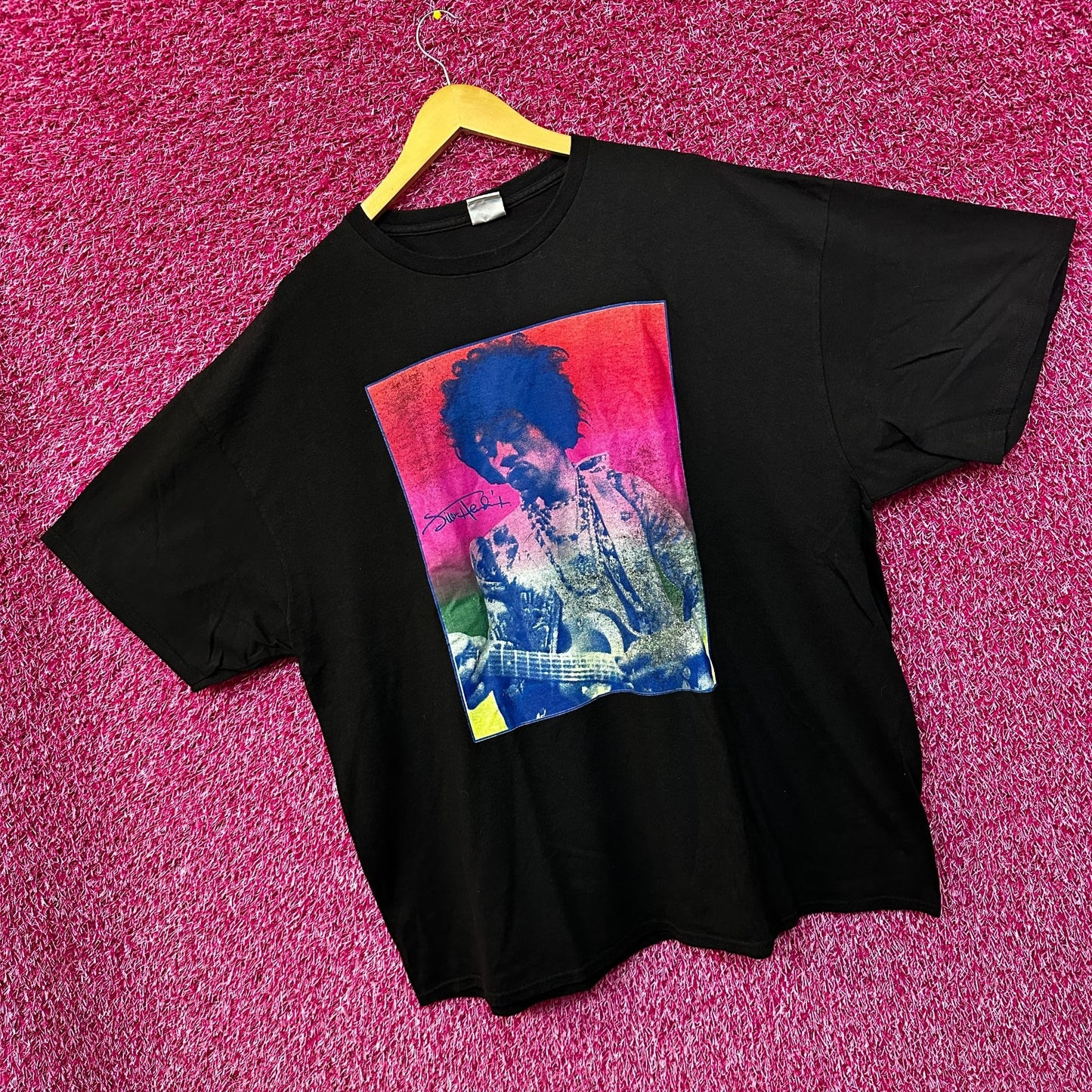 Jimi Hendrix Groovy psychedelic rock tshirt size 2x