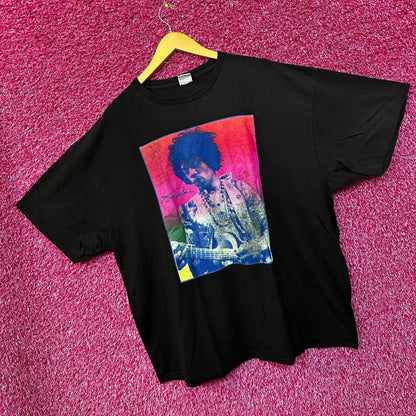 Jimi Hendrix Groovy psychedelic rock tshirt size 2x