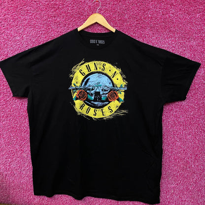 Guns N' Roses Bad Obsession Gun Logo T-Shirt OS