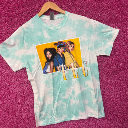 TLC T-Boz Lisa Left Eye Chilli Poster Soul Group Tie Dye M
