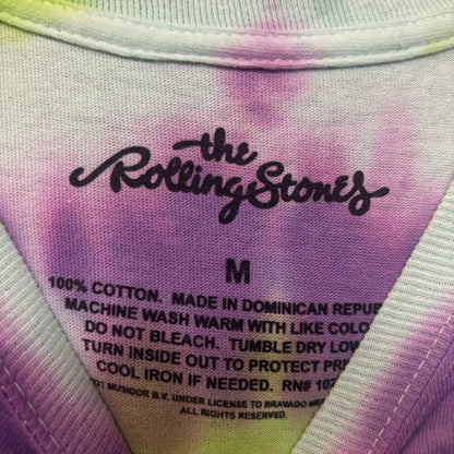 The Rolling Stones Hot Lips Pop Art Oversized Rock Tie Dye M
