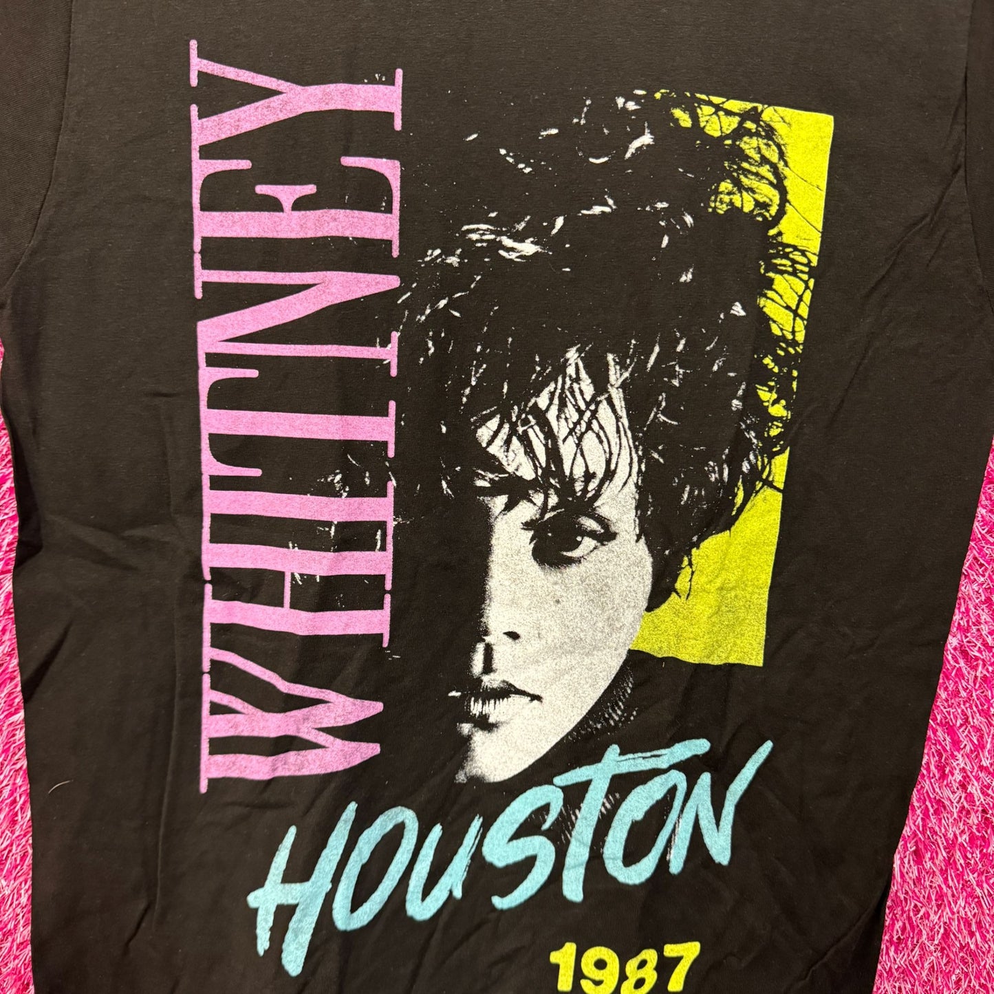 Whitney Houston 1987 Alternate Album Art Dance Pop Tee M