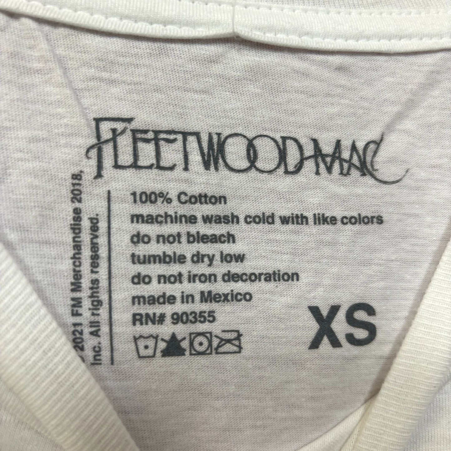 Fleetwood Mac Rumours Album Cover Rock Tee XS