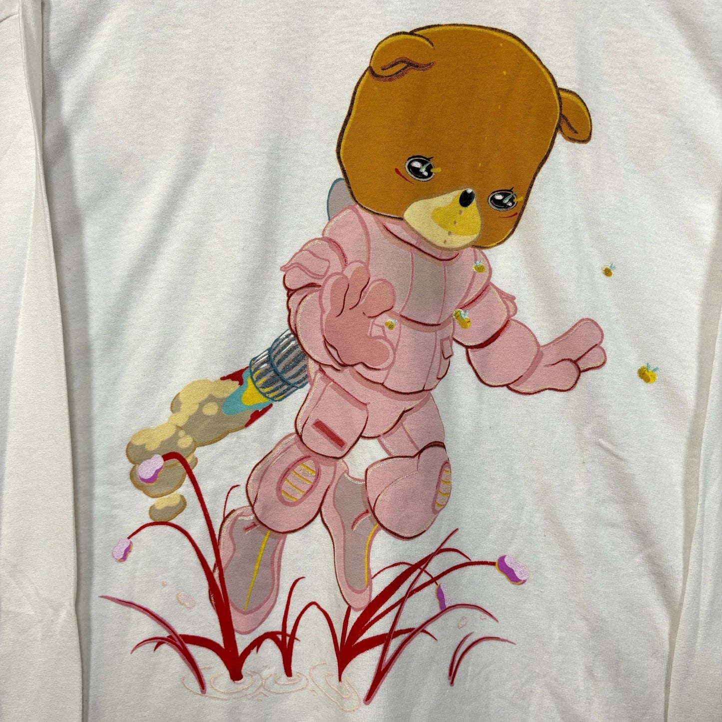 Pink Sweat$ Rocket Bear Pink Planet Soul Hip Hop Long Sleeve M/L