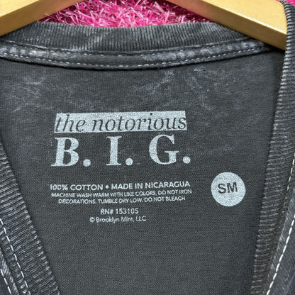Biggie Smalls It Was All A Dream Acid Wash Rap tee size small