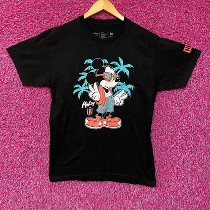 Neff x Disney Mickey Mouse Tropical Beach Graphic Tee T-Shirt Medium