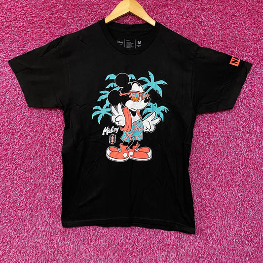 Neff x Disney Mickey Mouse Tropical Beach Graphic Tee T-Shirt Medium