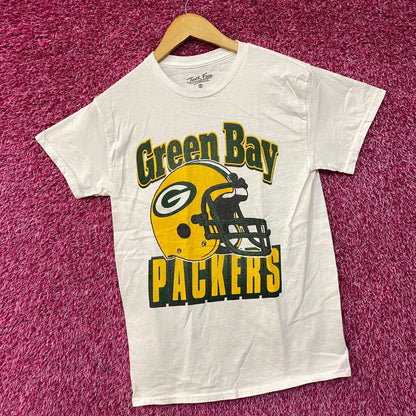 Junk Food Clothing NFL Green Bay Packers Throwback Helmet Logo T-Shirt XS
