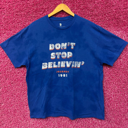 Journey Don’t Stop Believing 1981 Tie Dye Tshirt size Large