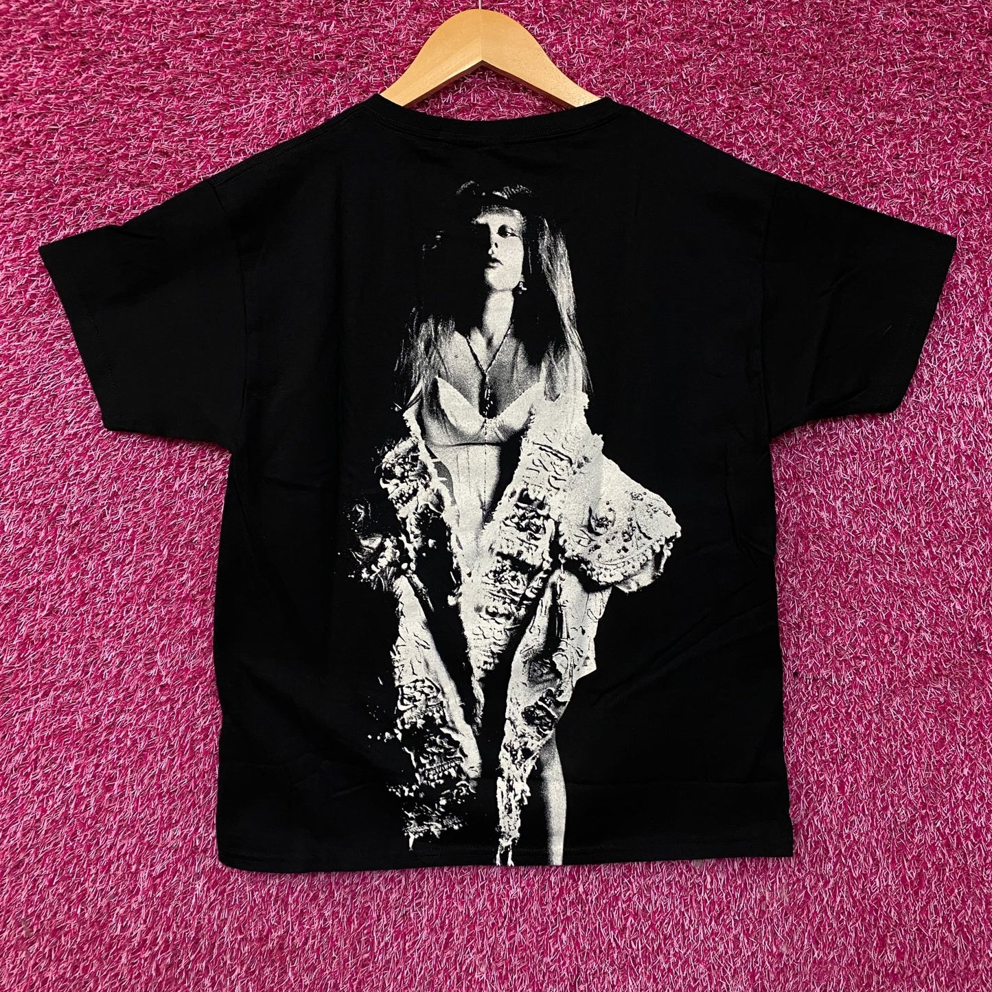 Lady Gaga Black & White Portrait Graphic T-Shirt XS