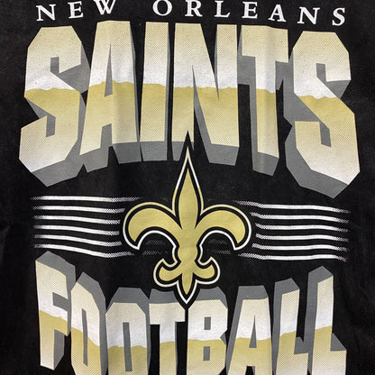 NFL New Orleans Saints Football Fluer-De-Lis Logo Vintage Style T-Shirt Small