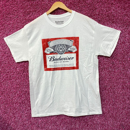 World Renowned Budweiser King Of Beers T-Shirt Large