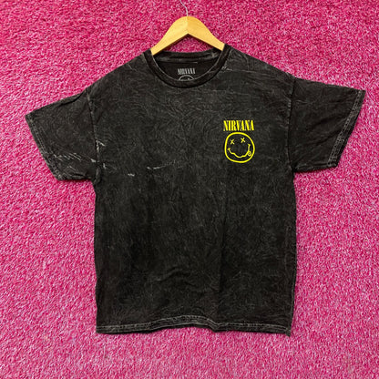 Nirvana Nevermind Smiley Grunge Band T-shirt Large
