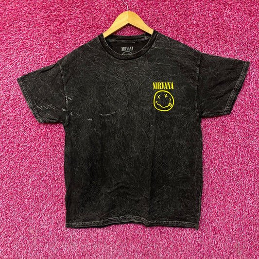 Nirvana Nevermind Smiley Grunge Band T-shirt Large
