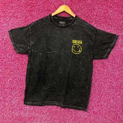 Nirvana Nevermind Smiley Grunge Band T-shirt Large