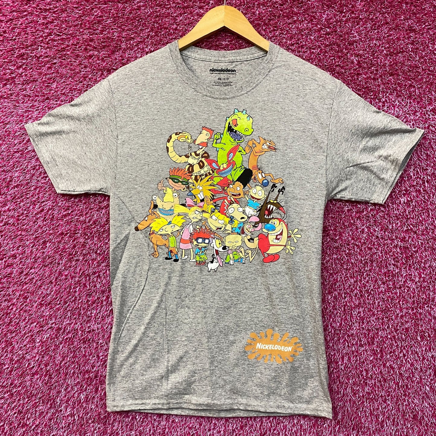 Nickelodeon Characters 90's Cartoons Retro Graphic Design T-Shirt SM