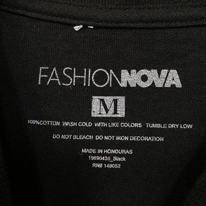Fashion Nova Good Vibes Only Graphic Crop T-Shirt Medium