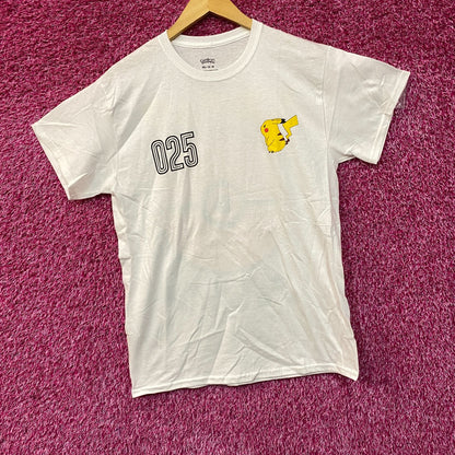 Pokemon Pikachu 025 Japanese Lettering T-Shirt Medium