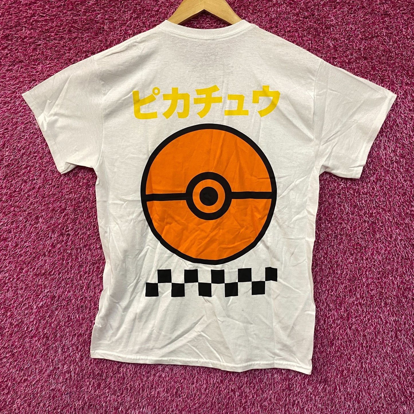 Pokemon Pikachu 025 Japanese Lettering T-Shirt Medium