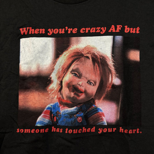 Chunky Child's Play Crazy AF Graphic Design T-Shirt Small