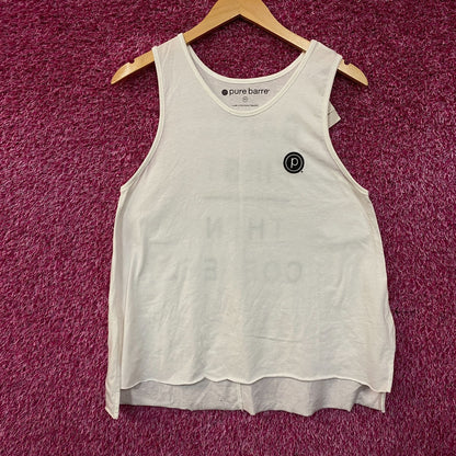 Pure Barre Summer Muscle Tank Top Medium
