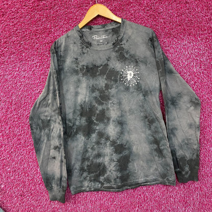 Primitive Spiderweb Tie Dye Long Sleeve T-Shirt Small