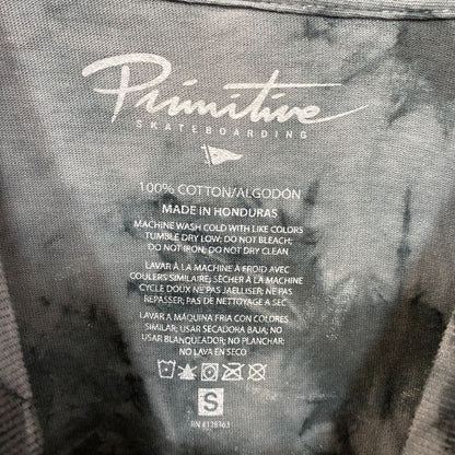 Primitive Spiderweb Tie Dye Long Sleeve T-Shirt Small