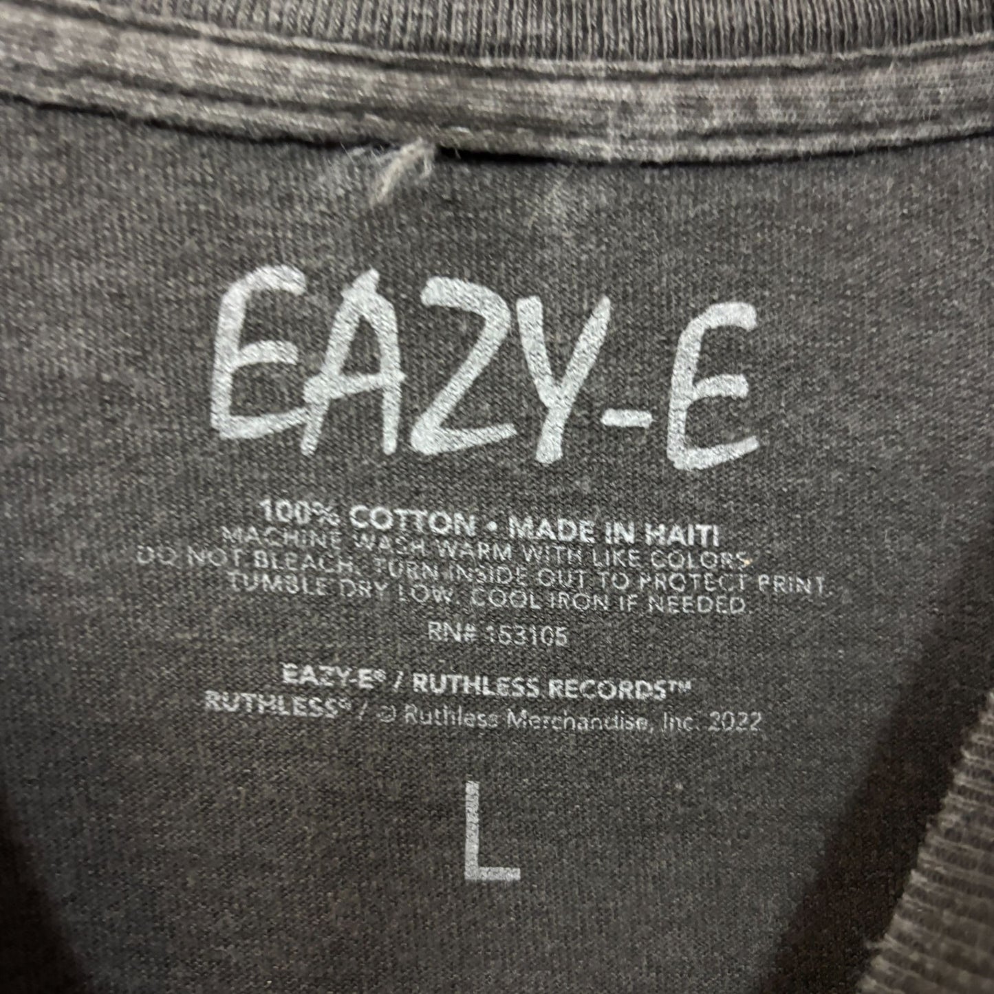 Eazy E Rap Tshirt size large