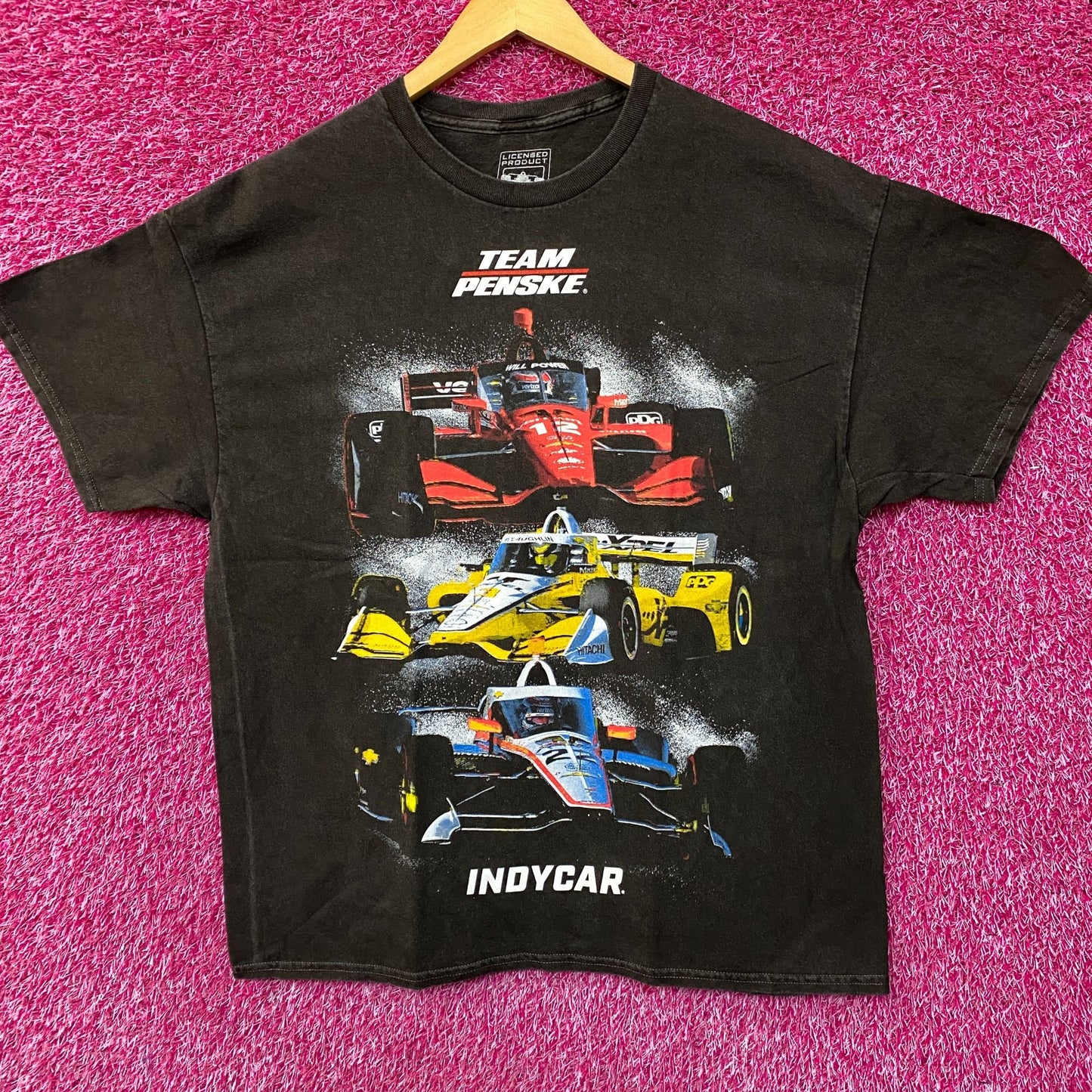 Team Penske IndyCar Race Cars Graphic T-Shirt Large