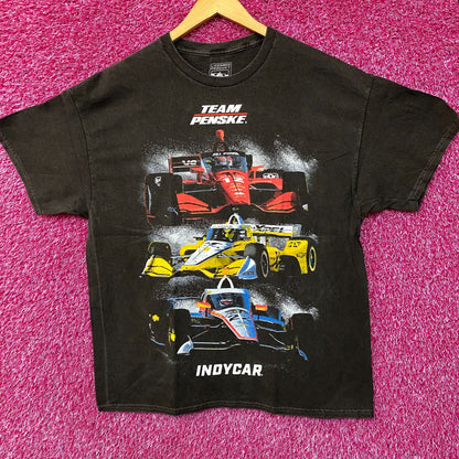 Team Penske IndyCar Race Cars Graphic T-Shirt Large