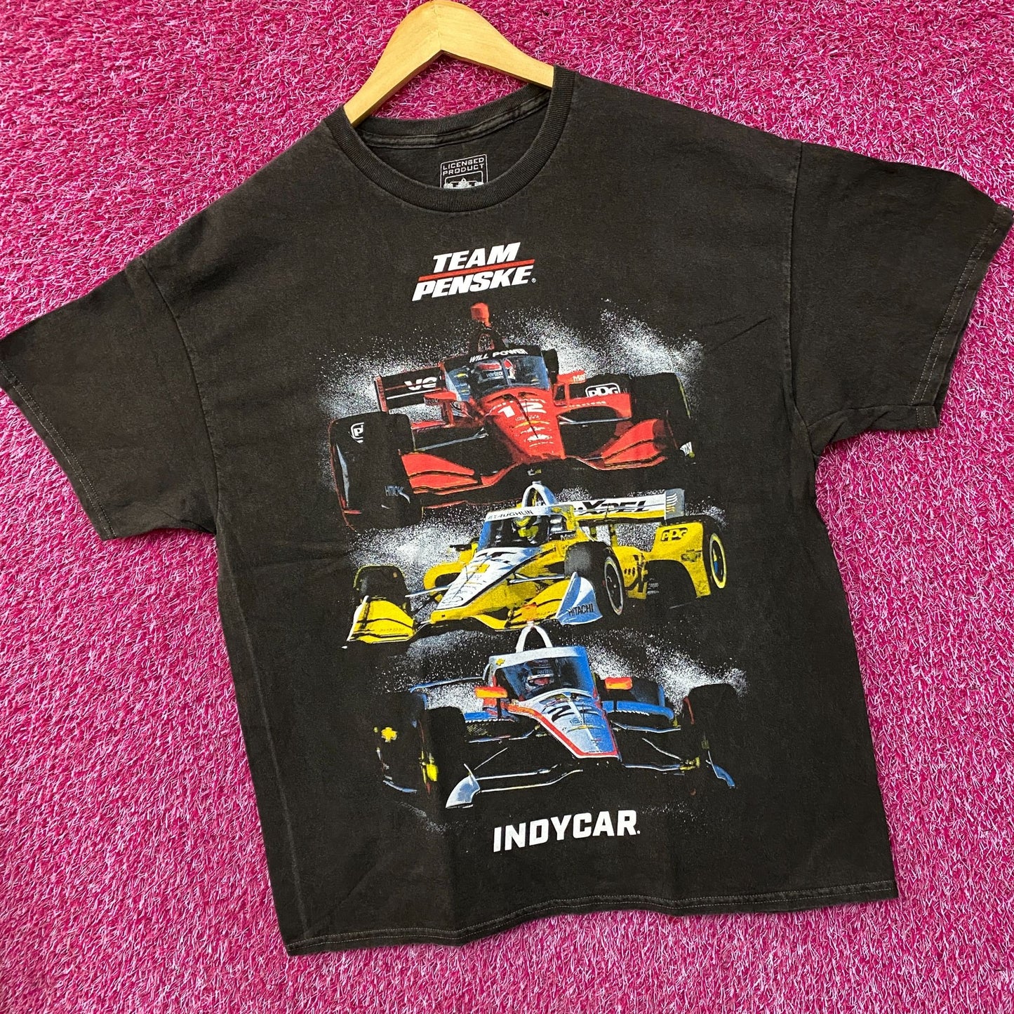 Team Penske IndyCar Race Cars Graphic T-Shirt Large
