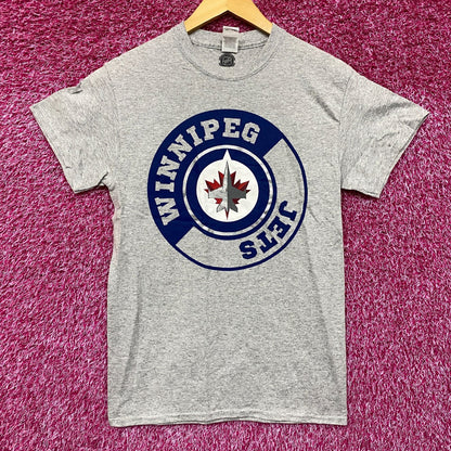 NHL Winnipeg Jets Logo Graphic Design T-Shirt Small