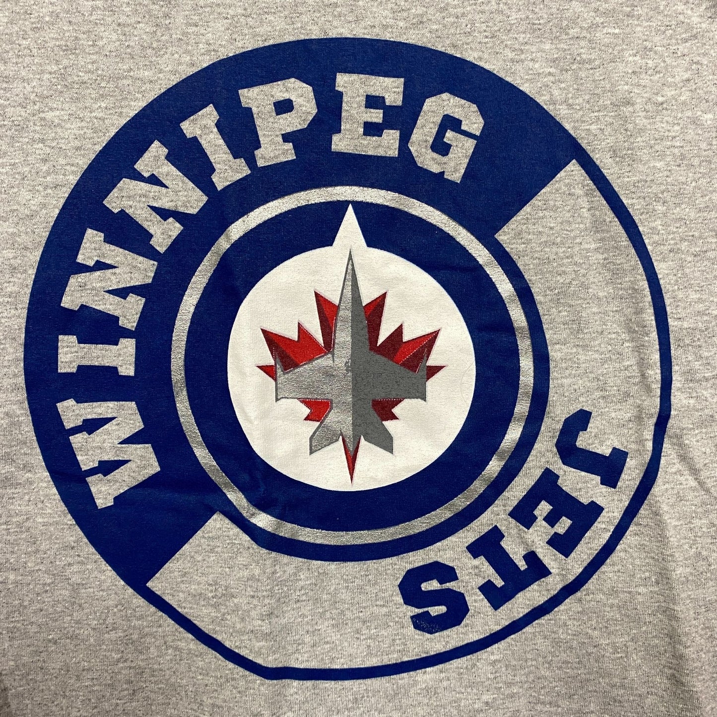 NHL Winnipeg Jets Logo Graphic Design T-Shirt Small