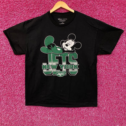 Junk Food x NFL Disney Mickey Mouse Kick Back New York Jets Shirt Large