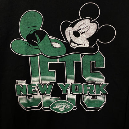 Junk Food x NFL Disney Mickey Mouse Kick Back New York Jets Shirt Large