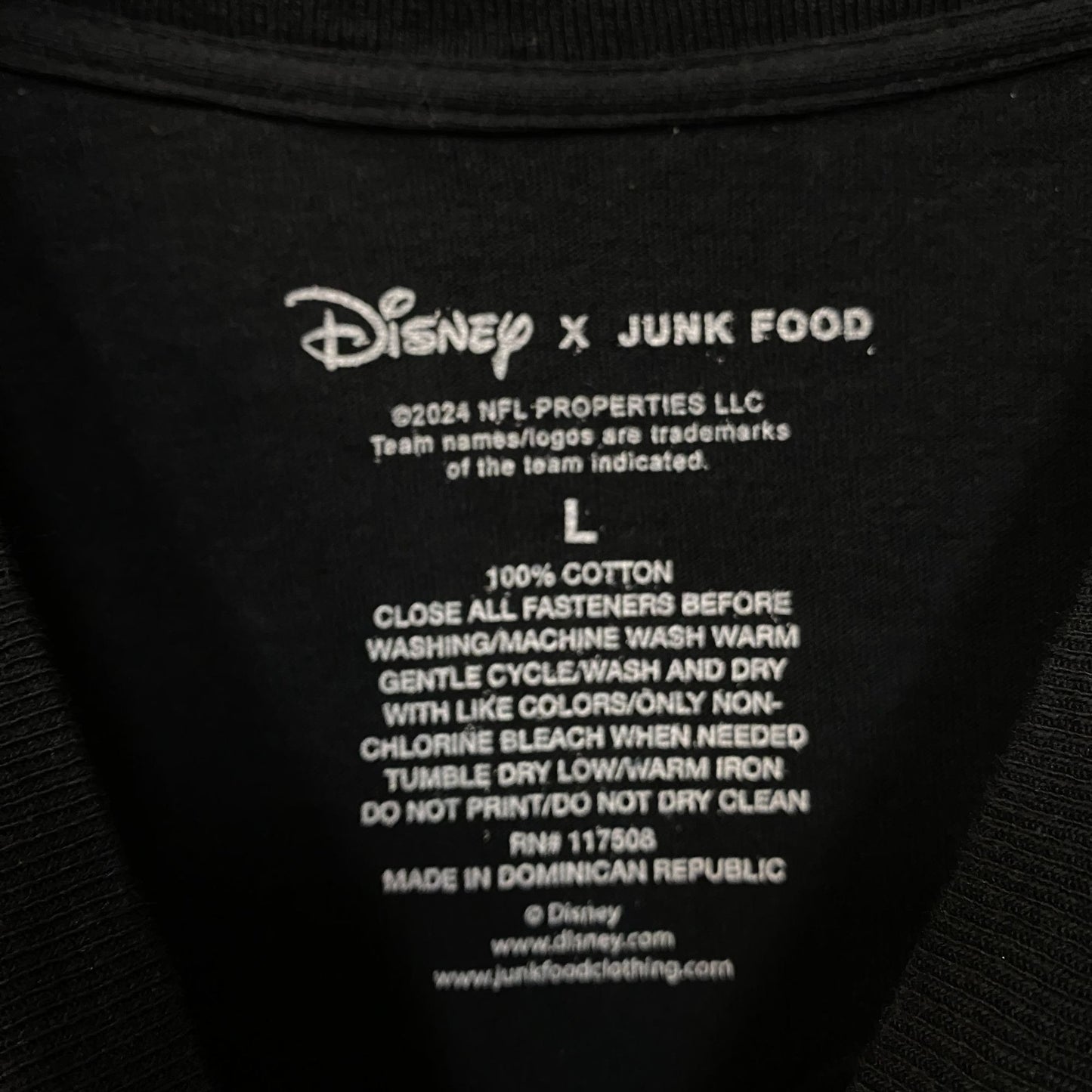 Junk Food x NFL Disney Mickey Mouse Kick Back New York Jets Shirt Large