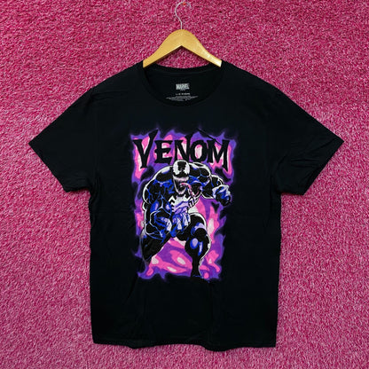 Venom Spiderman Villain Purple Haze Marvel Comics Tee L