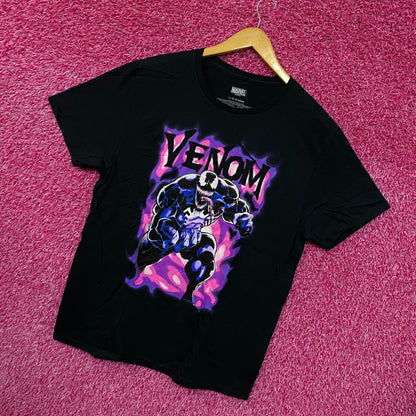 Venom Spiderman Villain Purple Haze Marvel Comics Tee L
