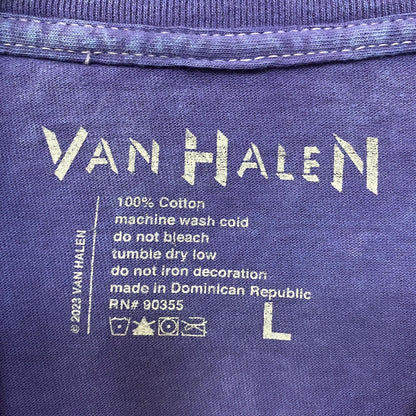 Van Halen World Vacation Tour 1989 Rock Band Mineral Wash T-Shirt Large