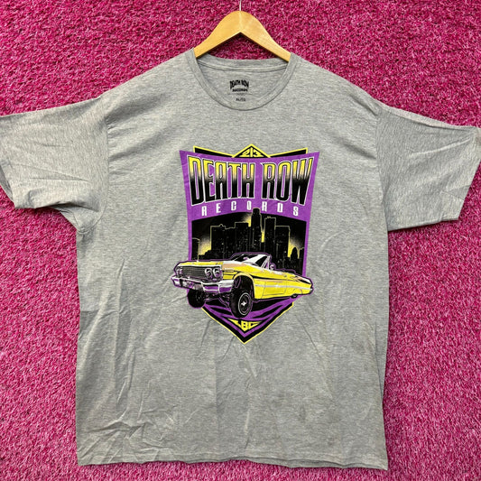 Death Row Records 213 LBC Skyline Low Rider Hip Hop Tee XL