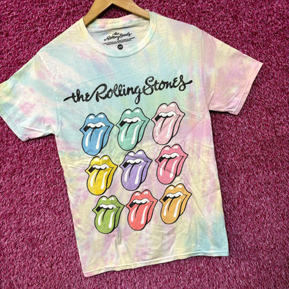 The Rolling Stones Hot Lips Pop Art Rock Pastel Tie Dye S