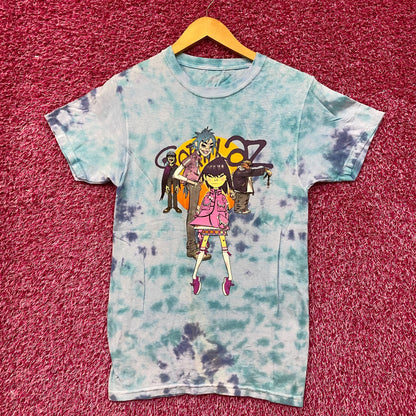 The Gorillaz Phase 1 Celebrity Take Down Rock Tie Dye size Small