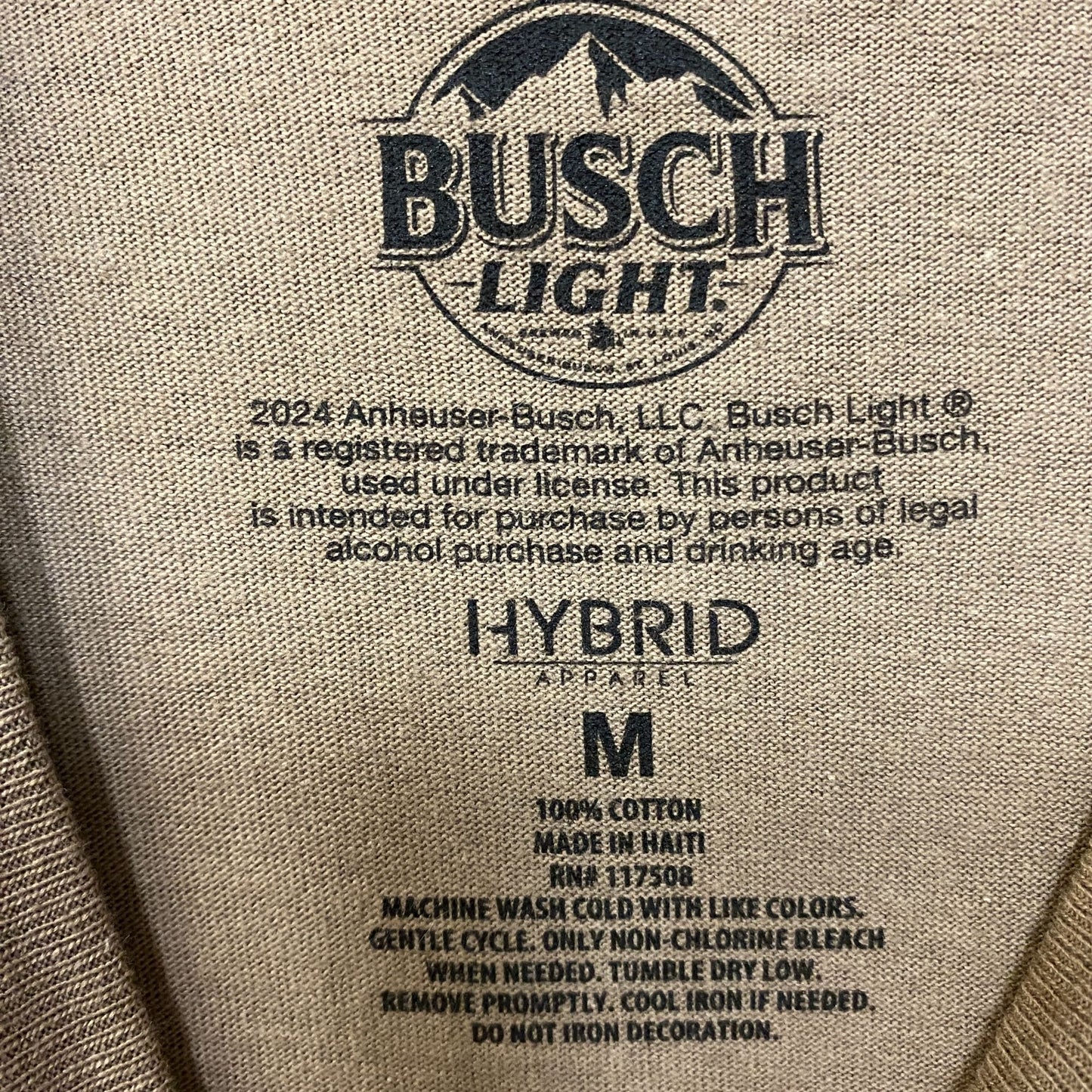 Busch Light Deer Hunting Logo T-Shirt Medium