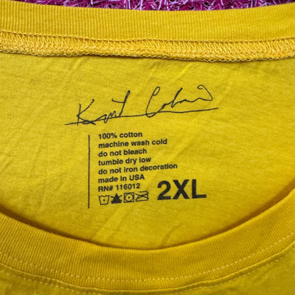 Nirvana Listen to Kurt Cobain Grunge Rockstar Crop Top 2XL