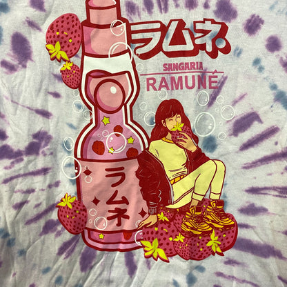 Sangaria Ramune Strawberry Tie Dye T-Shirt Large