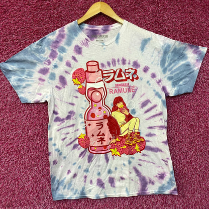 Sangaria Ramune Strawberry Tie Dye T-Shirt Large