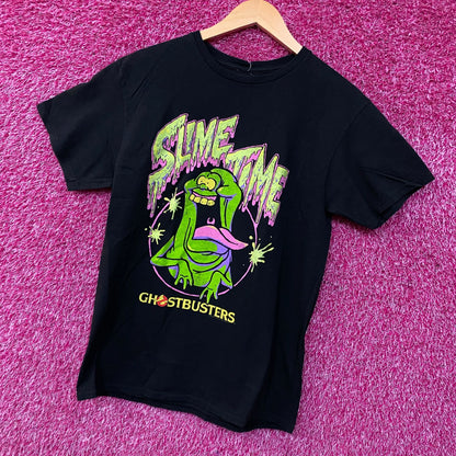 Junk Food Clothing Ghostbusters Slime Time Ghost Cartoon Graphic T-Shirt Medium